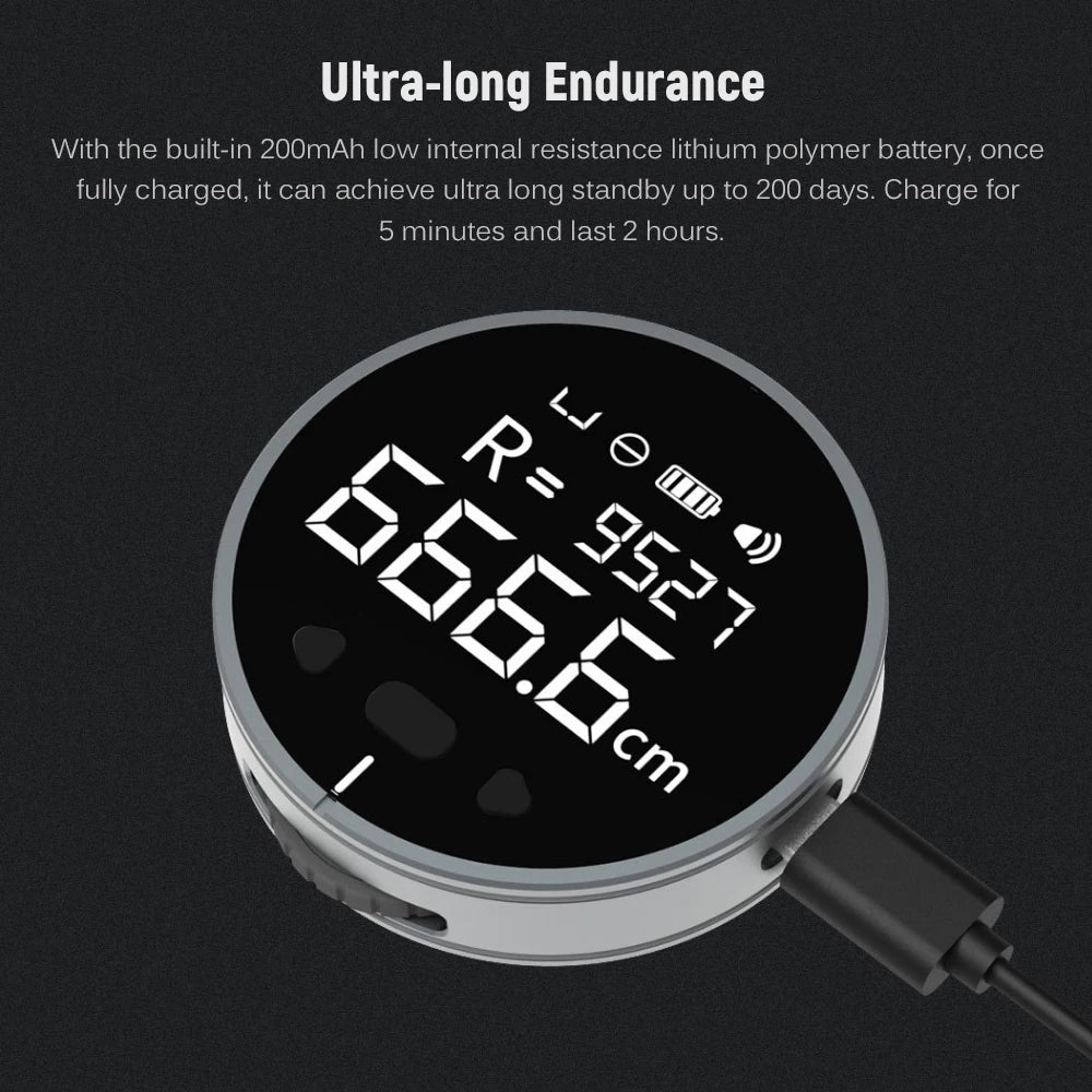 8 in 1 Handheld High Accuracy Laser Rangefinder 99M LCD Display Laser Range Finder Electronic Ruler Distance Meter