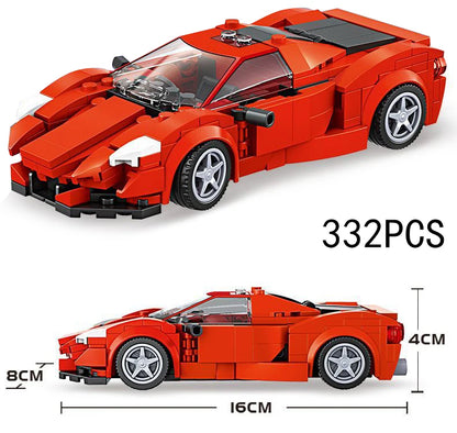 Racing Car City Speed Champions Sports Model Building Blocks DIY Bricks MOC Toy Classic Rally Super Racers Vehicle f1 technique