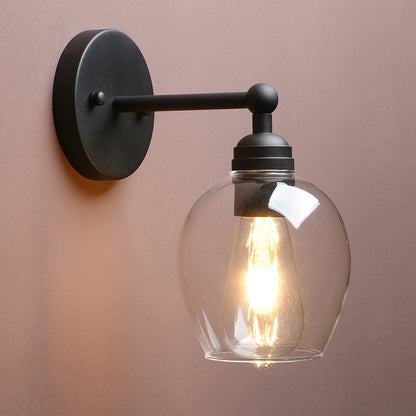 Permo Nordic Industrial Loft Rustic Glass Wall Light , Decorative Lighting for Kitchen Bedroom Corridor Cafe Bar Restaurant