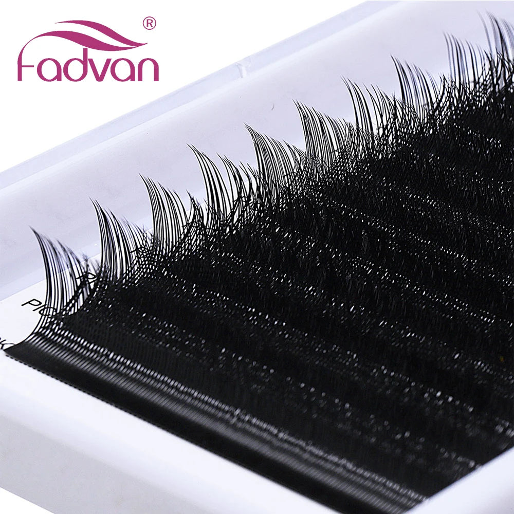 Vente en gros 10 pièces/lot extension de cils en forme de YY faux cils construction maille entourage croix YY/VV cils pointe fendue fournitures de maquillage
