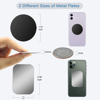 Universal Thin Metal Plate For Magnetic Car Phone Holder Iron Sheet Sticker Disk For Mobile Phone Magnet Holder Mount Stand
