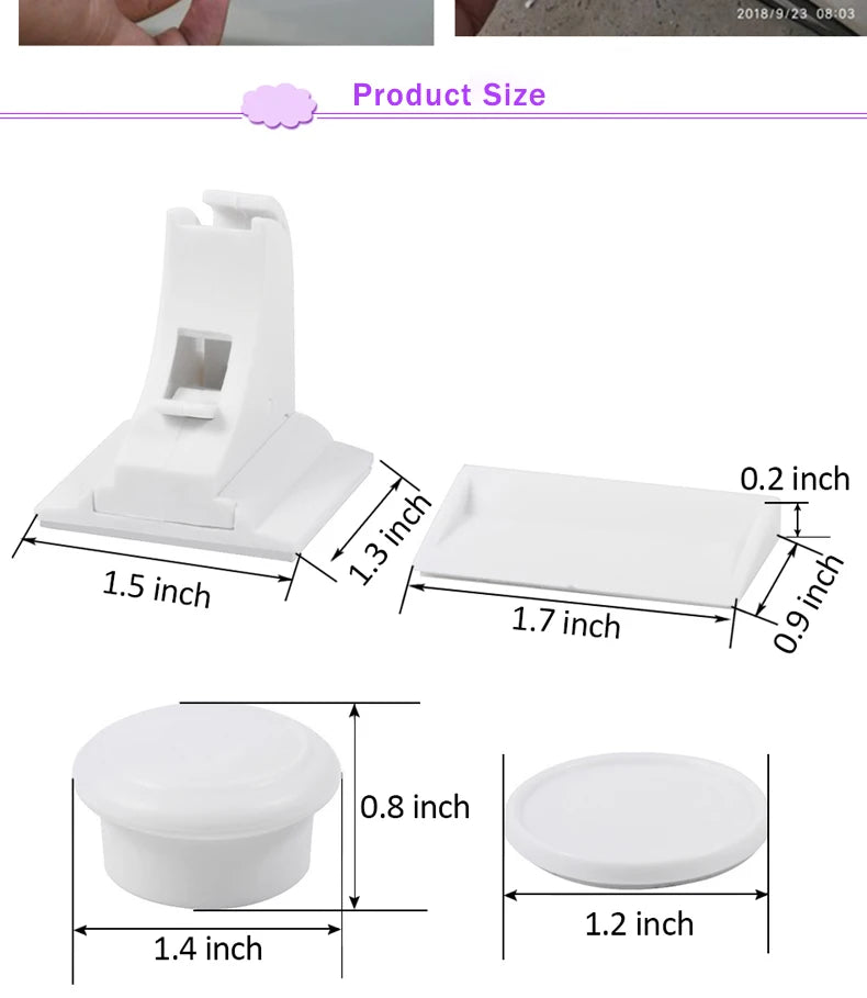 Baby Safety Lock Invisible Lock Kids Security Drawer Latch Cabinet Door Magnetic Child Safety Lock Limiter  Children Protection