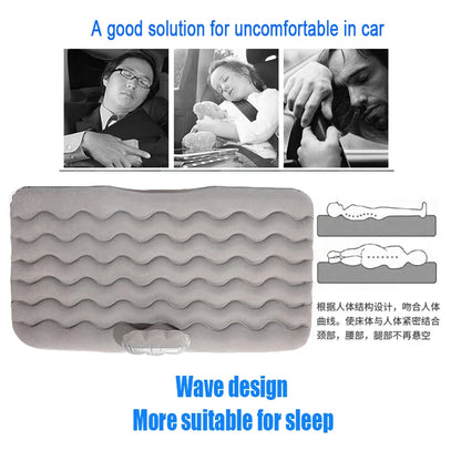 Airbed Household Outdoor Single Double Air Bed Thickened Folding Inflatable Convenient Mattress Sleep Rest for Car SUV Travel