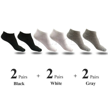 6 Pairs/Lot Cotton Socks Thin Breathable Socks High Quality No Show Boat Socks Short Men Women Insert Pads