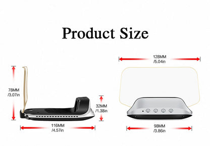 Adapt model3&Y heads-up display speed time power gear synchronization hd projection dashboard