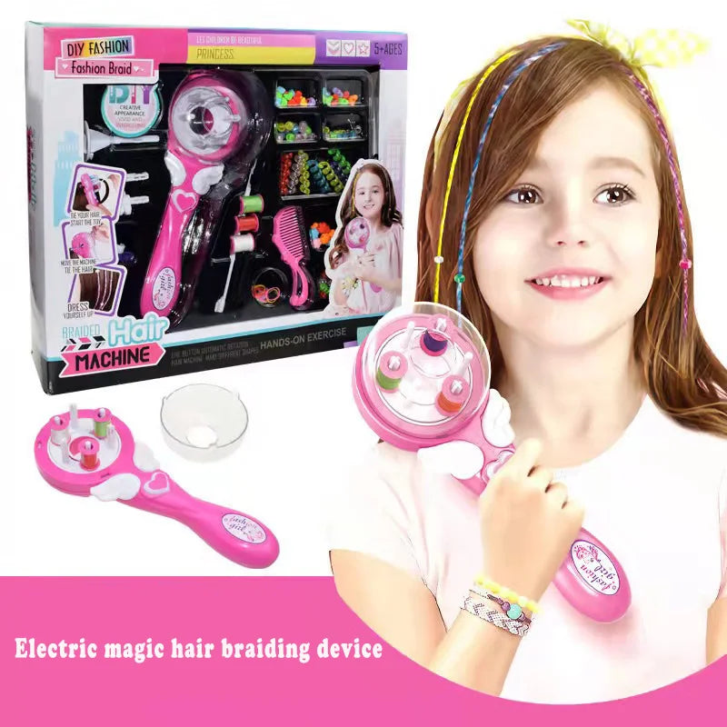 Automatic Hair BraiderElectric DIY Hair Weave Machine Twist Knitting Roll Twisted Braiding Hair Styling Tools Girl Gift