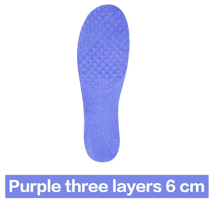 6cm Adjustable insole Unisex Quality Insoles Insert Higher Shoe Pad Memory Foam Lifts Inserts Free Size Cushion for Men Women