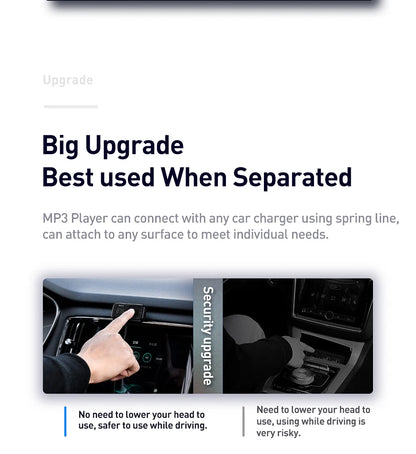 Transmisor FM para coche Baseus, compatible con Bluetooth 5.0, cargador USB para coche, kit manos libres auxiliar inalámbrico, modulador de radio para coche, reproductor MP3