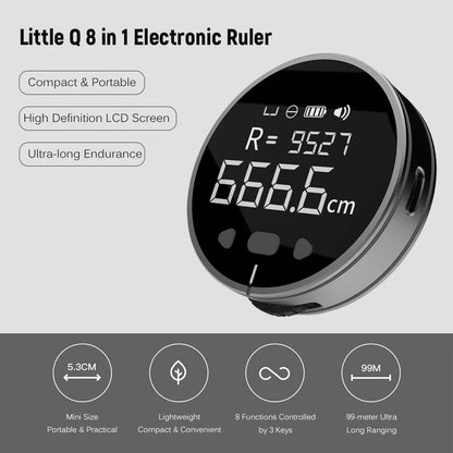 8 in 1 Handheld High Accuracy Laser Rangefinder 99M LCD Display Laser Range Finder Electronic Ruler Distance Meter