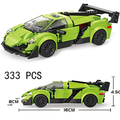 Racing Car City Speed Champions Sports Model Building Blocks DIY Bricks MOC Toy Classic Rally Super Racers Vehicle f1 technique