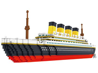 3800 Pcs Diamond Mini Blocks Model Building Bricks Ship Rms Cruise Titanic Sets Kits City Technical