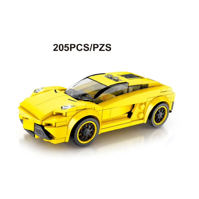 67 models City Racing Car Speed Champions Sports Building Blocks Bricks Classic Rally Super Racers F1 Great Vehicles kits toys