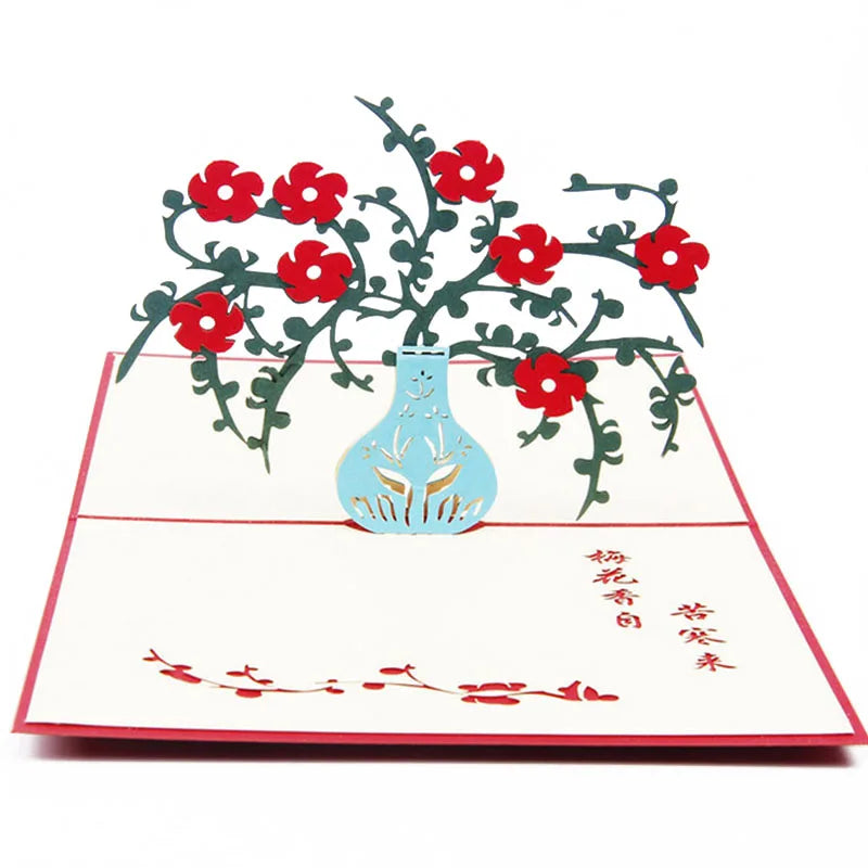 38 Styles 3D Pop Up Greeting Card Love In Hands Birthday Wedding Halloween Christmas Valentines' Day New Year Xmas Kids Gift