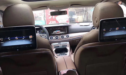 Pantalla de TV para asiento trasero para Mercedes Benz CEGSV Class Monitor de reposacabezas Android con reproductores multimedia de video y entretenimiento para automóvil