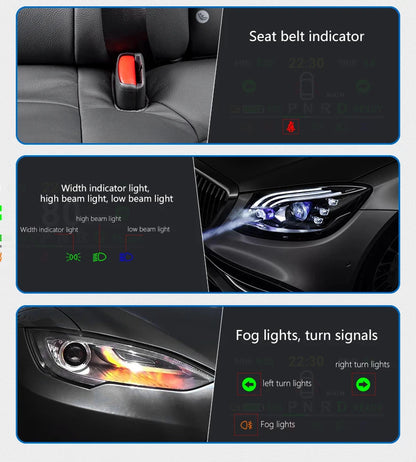 Adapt model3&Y heads-up display speed time power gear synchronization hd projection dashboard