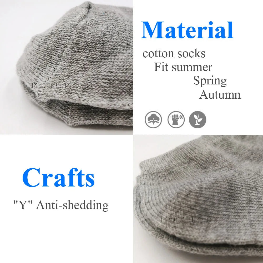 6 Pairs/Lot Cotton Socks Thin Breathable Socks High Quality No Show Boat Socks Short Men Women Insert Pads