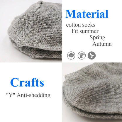 6 Pairs/Lot Cotton Socks Thin Breathable Socks High Quality No Show Boat Socks Short Men Women Insert Pads