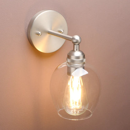 Permo Nordic Industrial Loft Rustic Glass Wall Light , Decorative Lighting for Kitchen Bedroom Corridor Cafe Bar Restaurant
