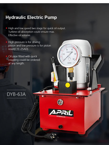 RUS Warehouse  Electric Hydraulic Pump DYB-63A Ultra High Pressure Electric Pump Hydraulic Oil Station High Pressure Oil Pump