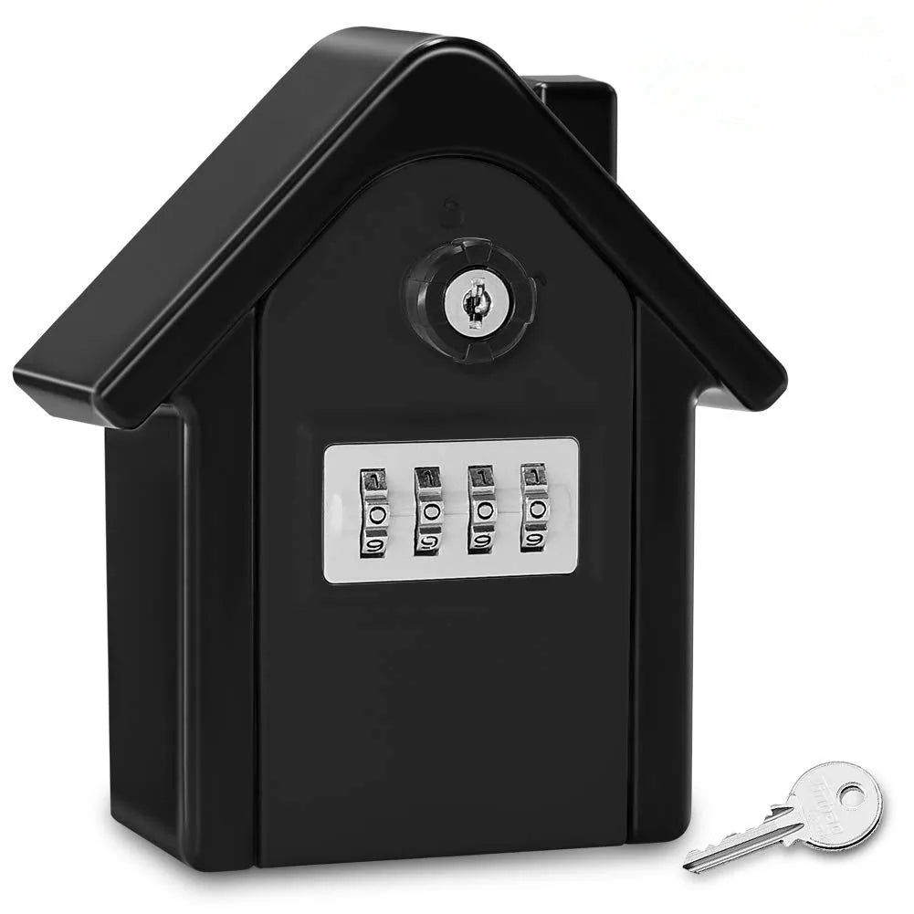 4-digit Combination Code Key Unlock Anti-theft Storage Box Wall-mounted Large Key Safe