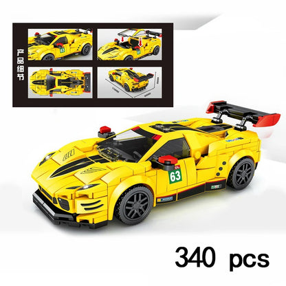 Racing Car City Speed Champions Sports Model Building Blocks DIY Bricks MOC Toy Classic Rally Super Racers Vehicle f1 technique