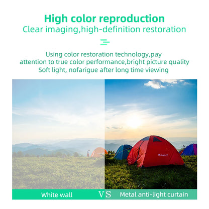 Salange Projector Screen 16:9 Metal Anti Light Curtain Reflective Fabric Cloth For YG300 XGIMI H3 HALO Mogo Xiaomi DLP Projector
