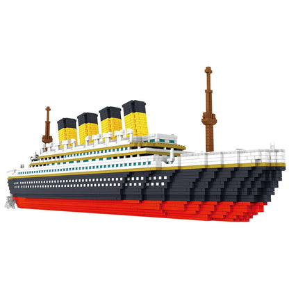 3800 Pcs Diamond Mini Blocks Model Building Bricks Ship Rms Cruise Titanic Sets Kits City Technical