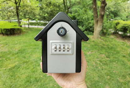 4-digit Combination Code Key Unlock Anti-theft Storage Box Wall-mounted Large Key Safe