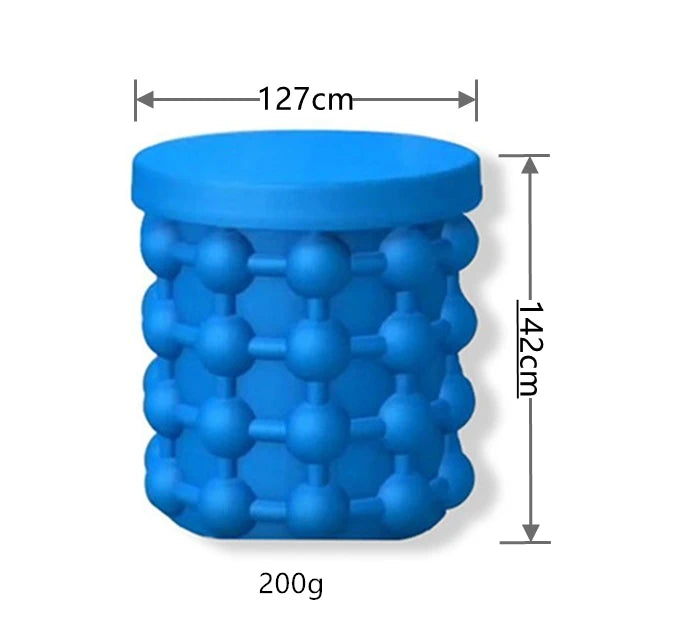 Silicone Ice Cube Maker Portable Bucket Wine Ice Cooler Beer Cabinet Space Saving Kitchen Tools Drinking Whiskey Freeze