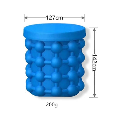Silicone Ice Cube Maker Portable Bucket Wine Ice Cooler Beer Cabinet Space Saving Kitchen Tools Drinking Whiskey Freeze