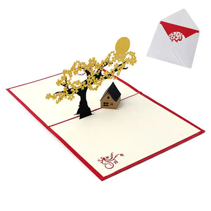 38 Styles 3D Pop Up Greeting Card Love In Hands Birthday Wedding Halloween Christmas Valentines' Day New Year Xmas Kids Gift
