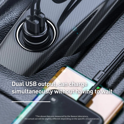 Transmisor modulador FM Baseus con Bluetooth 5.0, radio FM, cargador USB de 3,1 A, kit manos libres para coche, transmisor FM de audio auxiliar inalámbrico