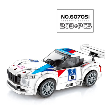 67 models City Racing Car Speed Champions Sports Building Blocks Bricks Classic Rally Super Racers F1 Great Vehicles kits toys