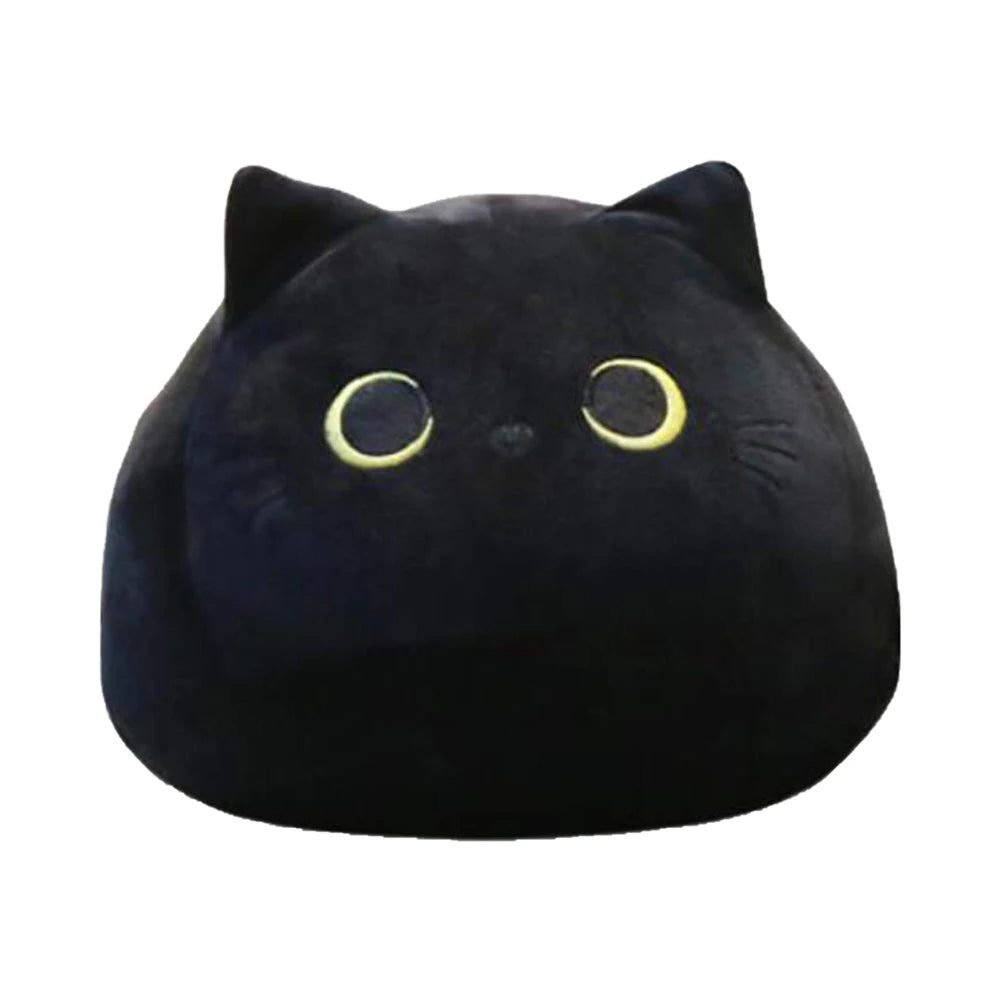 Black Cat Plush Toy Soft Kawaii Plushie Anime Pillows Lovely Cartoon Animal Stuffed Doll Girls Valentine Day Gifts Ornaments