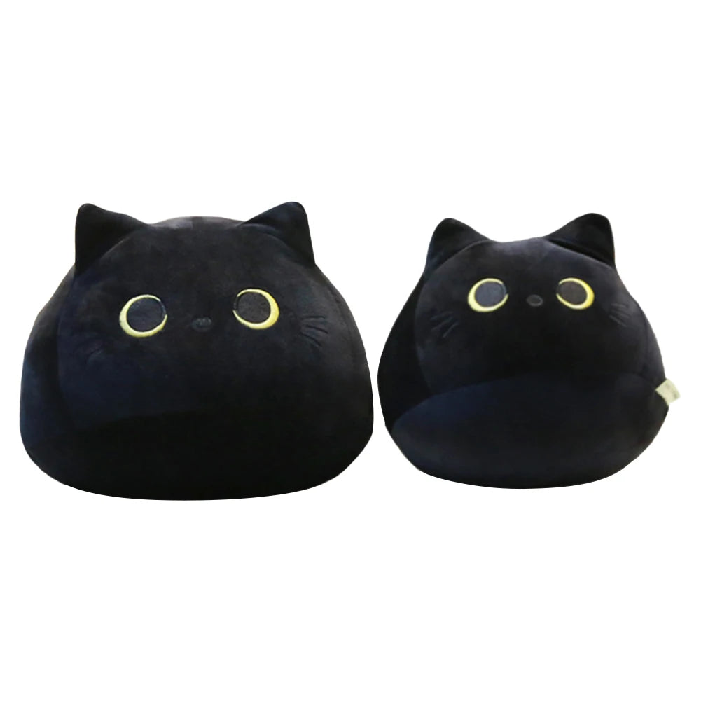Black Cat Plush Toy Soft Kawaii Plushie Anime Pillows Lovely Cartoon Animal Stuffed Doll Girls Valentine Day Gifts Ornaments