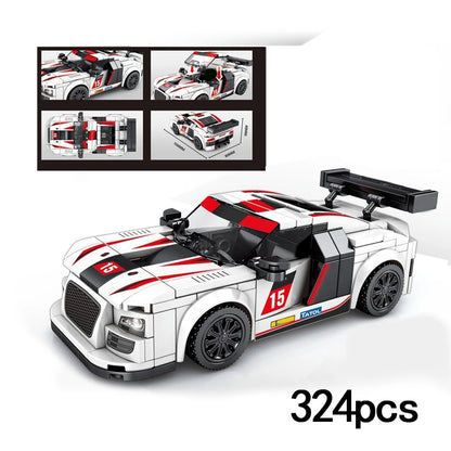Racing Car City Speed Champions Sports Model Building Blocks DIY Bricks MOC Toy Classic Rally Super Racers Vehicle f1 technique