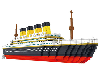 3800 Pcs Diamond Mini Blocks Model Building Bricks Ship Rms Cruise Titanic Sets Kits City Technical