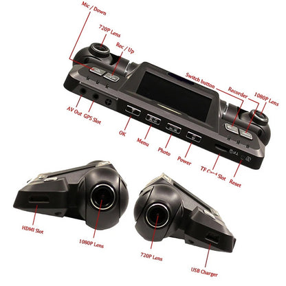 B80 Dash Cam WiFi 4K Dual 1080P Front and Inside Dash Camera Dual Lens Dash Cam Dual Camara Wifi for Cars Truck Taxi