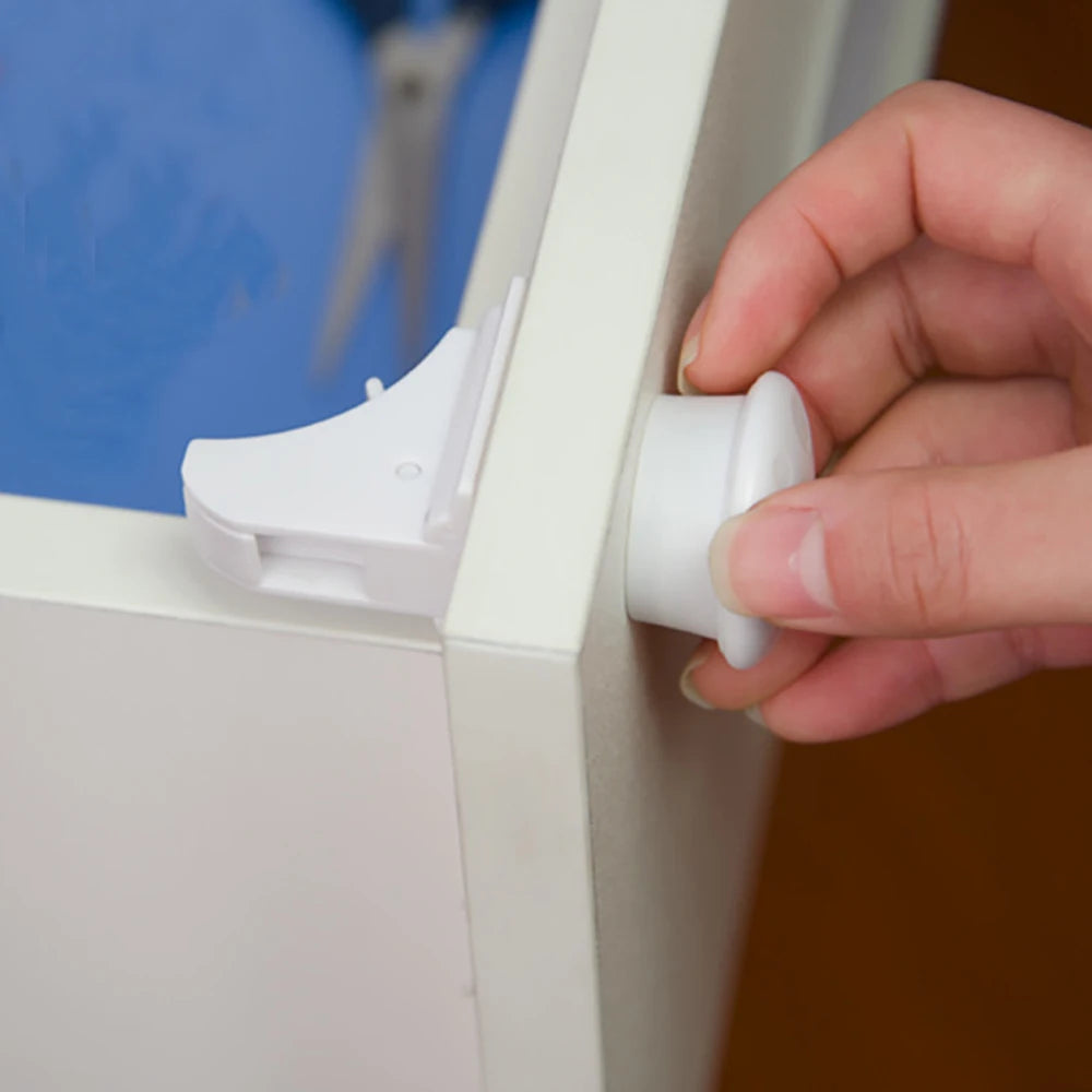 Baby Safety Lock Invisible Lock Kids Security Drawer Latch Cabinet Door Magnetic Child Safety Lock Limiter  Children Protection