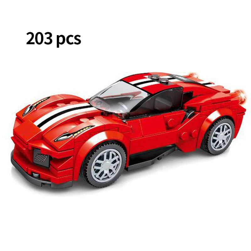 67 models City Racing Car Speed Champions Sports Building Blocks Bricks Classic Rally Super Racers F1 Great Vehicles kits toys