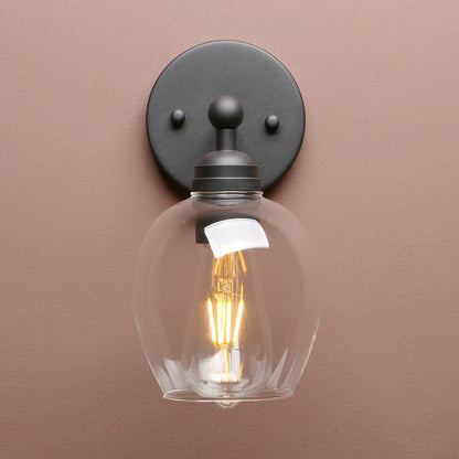 Permo Nordic Industrial Loft Rustic Glass Wall Light , Decorative Lighting for Kitchen Bedroom Corridor Cafe Bar Restaurant