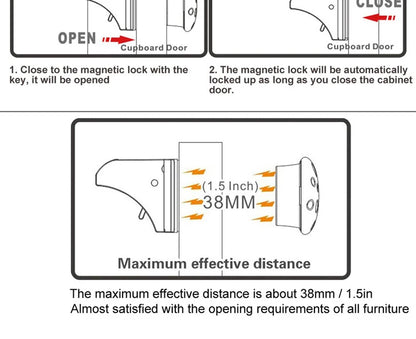 Baby Safety Lock Invisible Lock Kids Security Drawer Latch Cabinet Door Magnetic Child Safety Lock Limiter  Children Protection