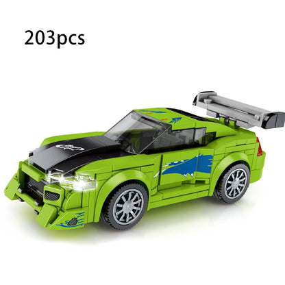 67 models City Racing Car Speed Champions Sports Building Blocks Bricks Classic Rally Super Racers F1 Great Vehicles kits toys