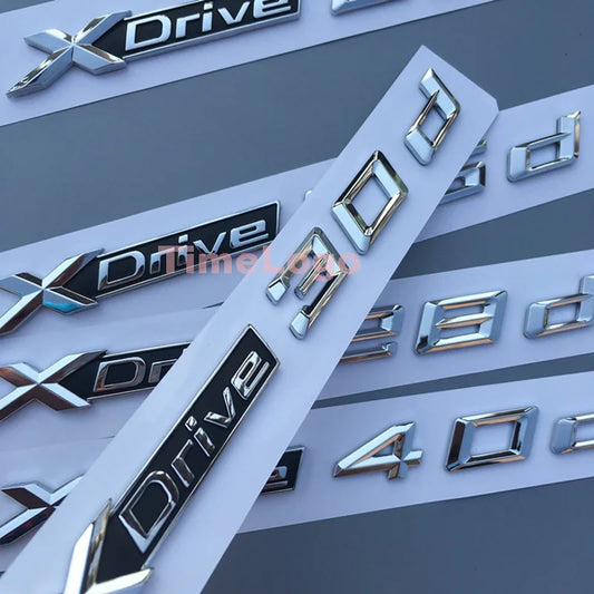 1PC XDrive 18d 20d 28d 30d 35d 40d 48d 50d para X1 X3 X4 X5 X6 X7 emblema de guardabarros de coche pegatina de maletero
