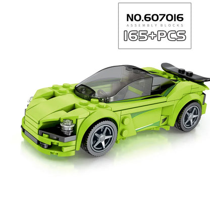 67 models City Racing Car Speed Champions Sports Building Blocks Bricks Classic Rally Super Racers F1 Great Vehicles kits toys
