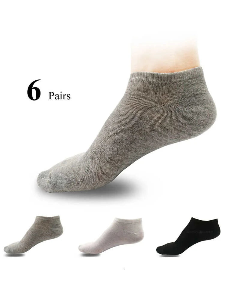 6 Pairs/Lot Cotton Socks Thin Breathable Socks High Quality No Show Boat Socks Short Men Women Insert Pads