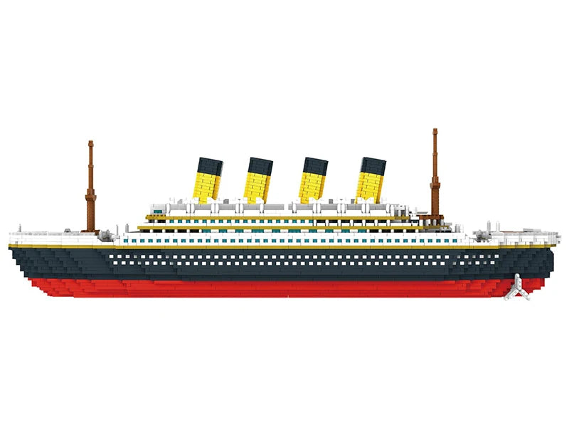 3800 Pcs Diamond Mini Blocks Model Building Bricks Ship Rms Cruise Titanic Sets Kits City Technical