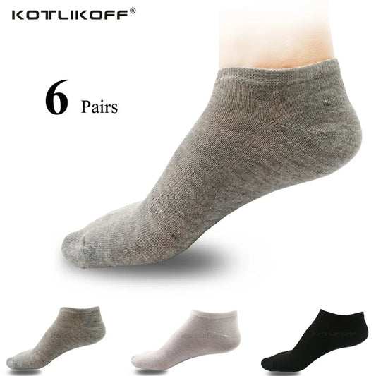 6 Pairs/Lot Cotton Socks Thin Breathable Socks High Quality No Show Boat Socks Short Men Women Insert Pads