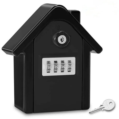 4-digit Combination Code Key Unlock Anti-theft Storage Box Wall-mounted Large Key Safe