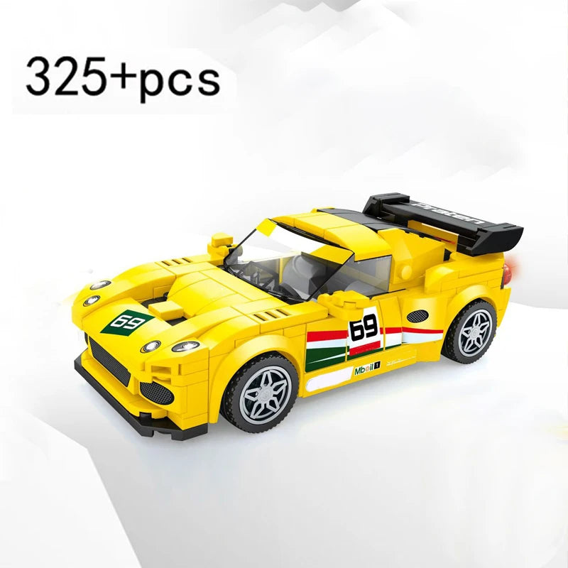 Racing Car City Speed Champions Sports Model Building Blocks DIY Bricks MOC Toy Classic Rally Super Racers Vehicle f1 technique
